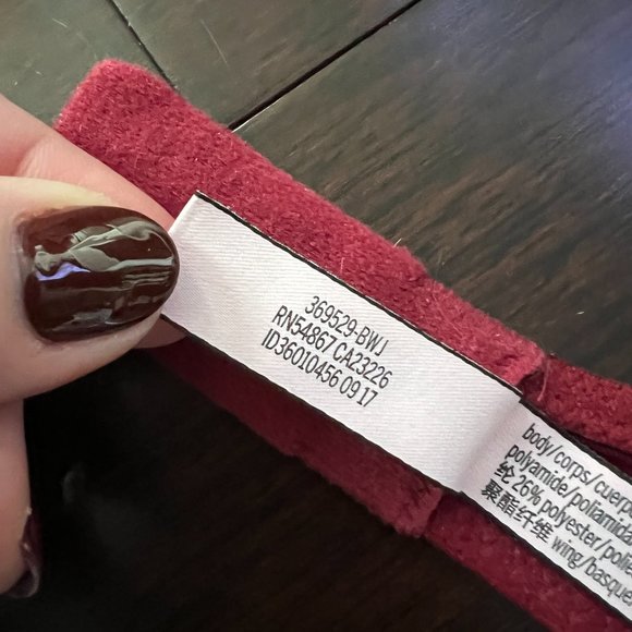 Victoria's Secret Burgundy Red Dream Angels Bra Discontinued NWOT - Picture 8 of 14